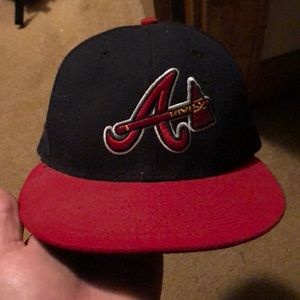 Atlanta Braves on field hat